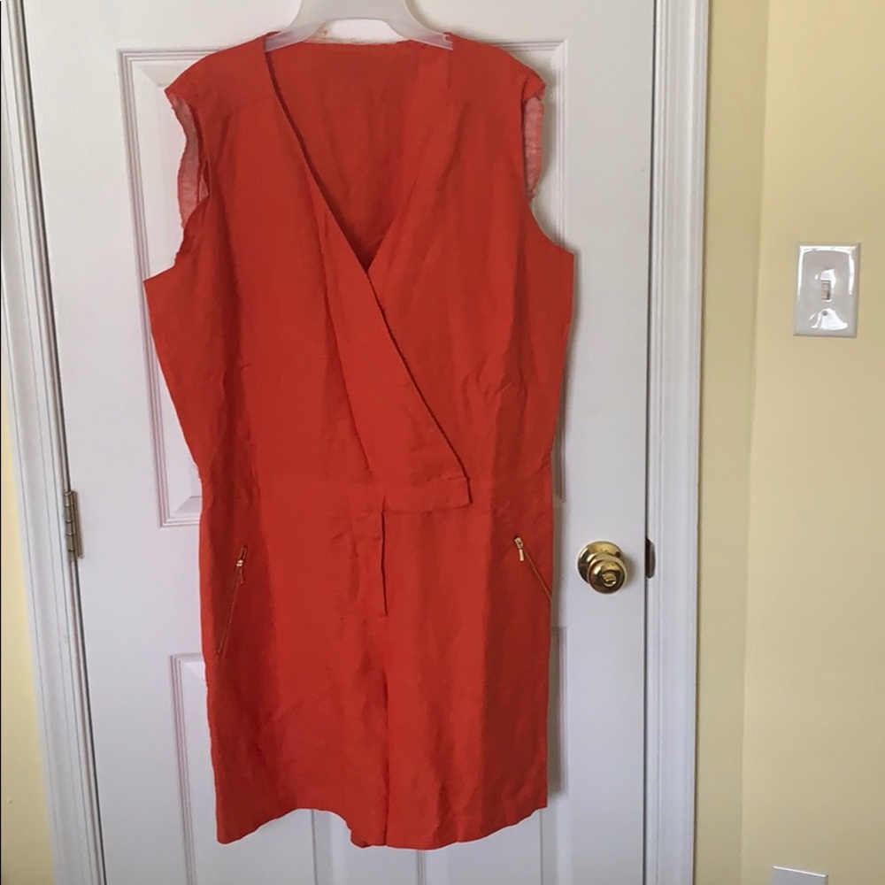 Burnt orange romper